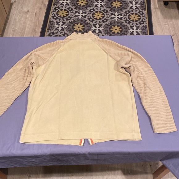 Hugo Boss tan zip up cardigan Large - Picture 4 of 4